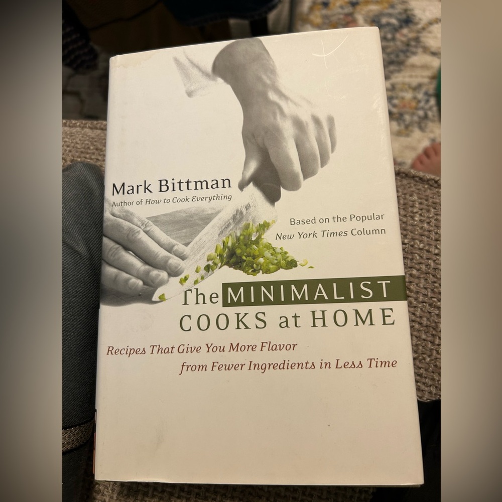The Minimalist Cooks at Home by - White and Green Cover